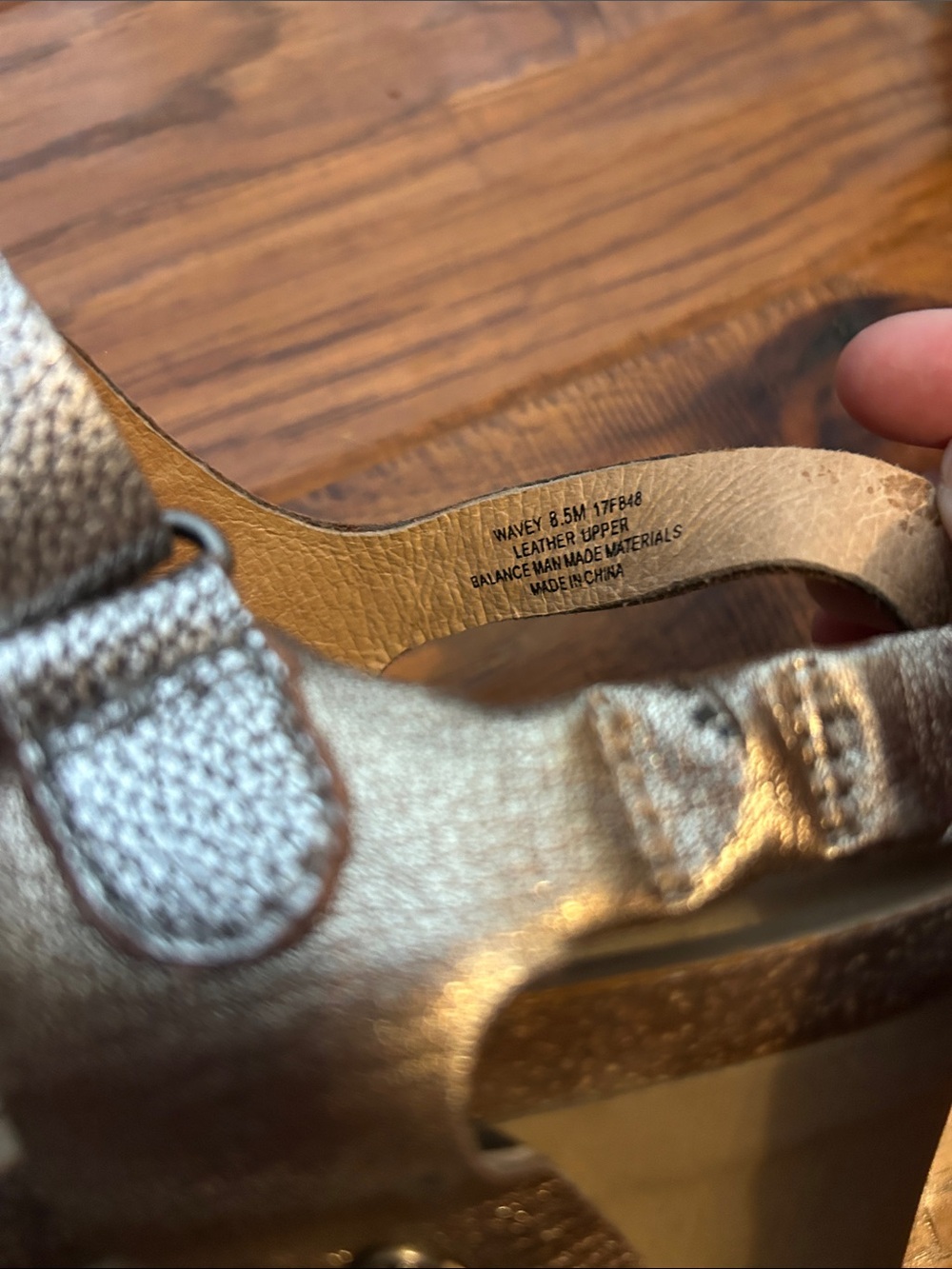 OTBT Metallic Rose Gold Crisscross Slingback Sandals - Picture 6 of 6